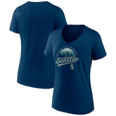 Seattle Mariners Women's One Champion V-Neck T-Shirt On Sale