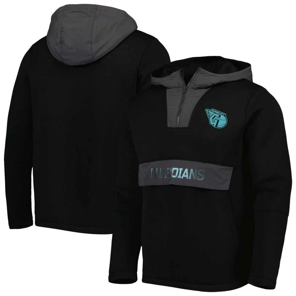 Cleveland Guardians Levelwear Ruckus Quarter-Zip Hoodie Lifestyle