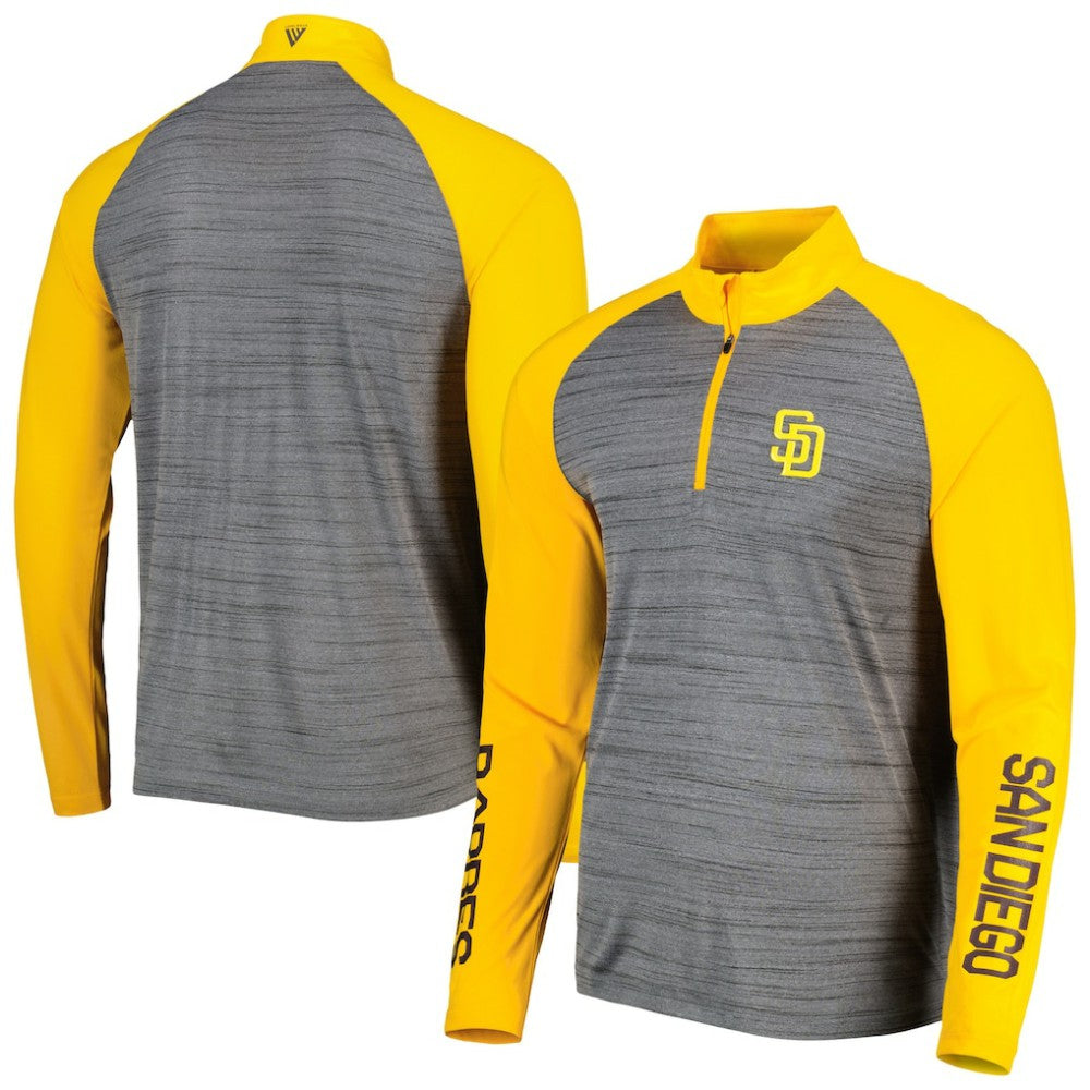San Diego Padres Levelwear Vandal Raglan Quarter-Zip Top On Sale