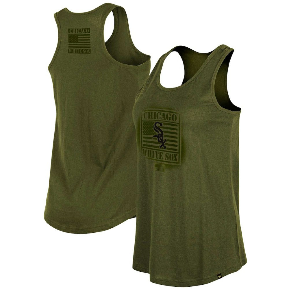 Chicago White Sox New Era Women's 2023 Armed Forces Day Racerback Tank Top Lifestyle