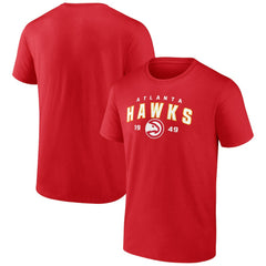 NBA - Atlanta Hawks Rebel Logo T-Shirt - Red