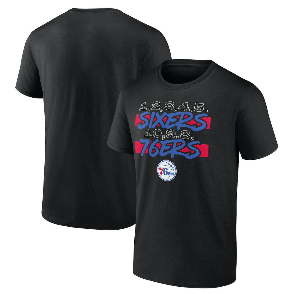 NBA - Philadelphia 76ers Core Hometown Launch T-Shirt - Black