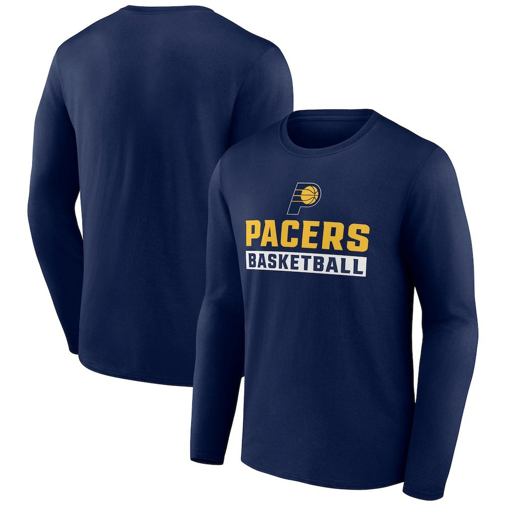 NBA - Indiana Pacers Let's Go Long Sleeve T-Shirt - Navy
