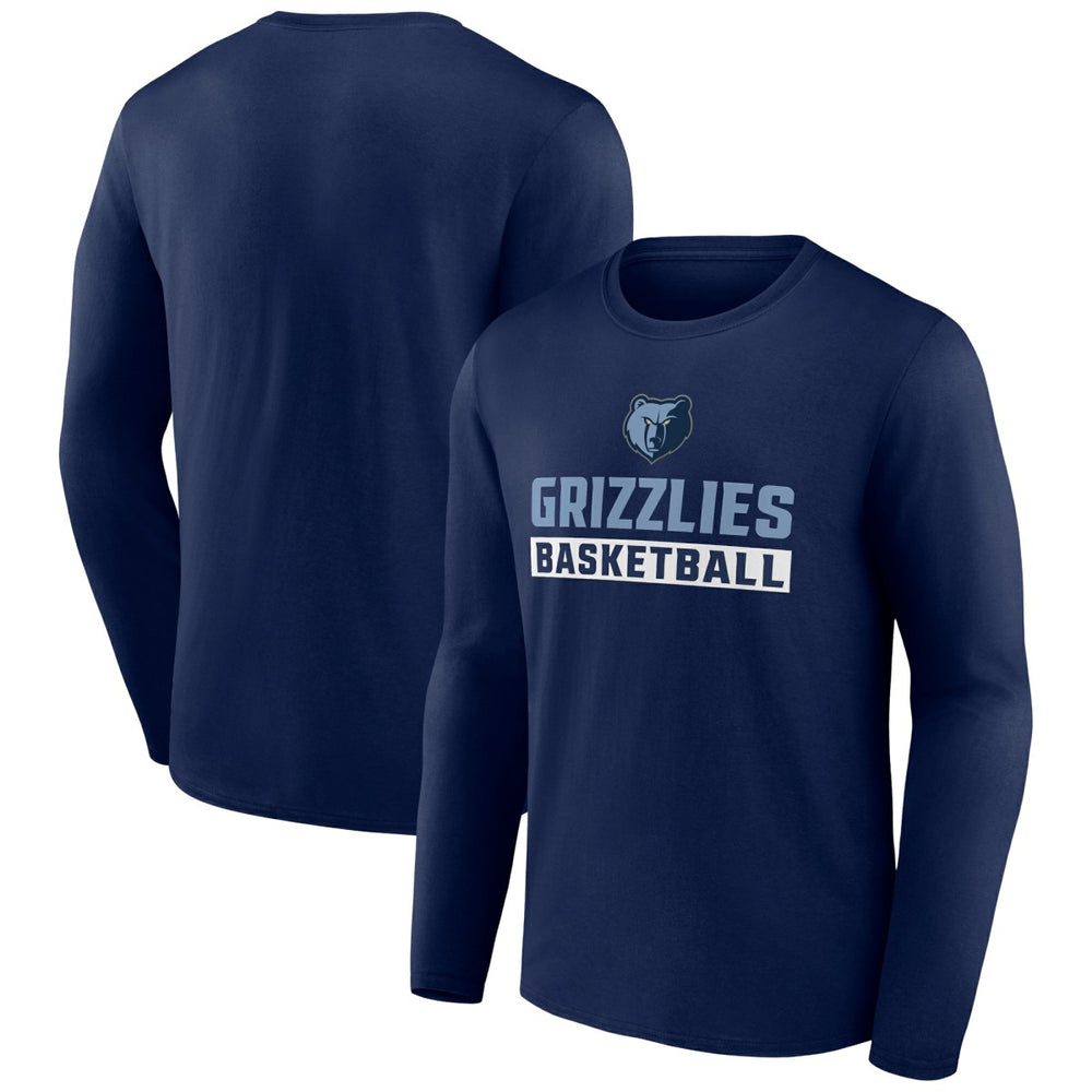 NBA - Memphis Grizzlies Let's Go Long Sleeve T-Shirt - Navy