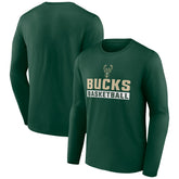 NBA - Milwaukee Bucks Let's Go Long Sleeve T-Shirt - Green