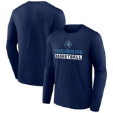 NBA - Minnesota Timberwolves Let's Go Long Sleeve T-Shirt - Navy