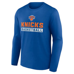 NBA - New York Knicks Let's Go Long Sleeve T-Shirt - Royal