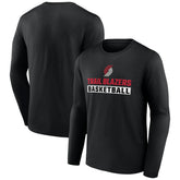 NBA - Portland Trail Blazers Let's Go Long Sleeve T-Shirt - Black