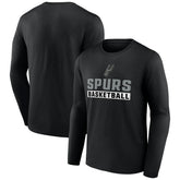 NBA - San Antonio Spurs Let's Go Long Sleeve T-Shirt - Black