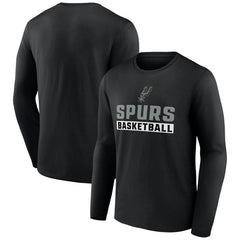 NBA - San Antonio Spurs Let's Go Long Sleeve T-Shirt - Black