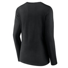 NBA - Miami Heat Women's Tumble V-Neck Long Sleeve T-Shirt - Black