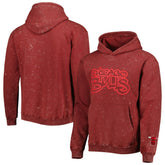NBA - Chicago Bulls The Wild Collective Unisex Tonal Acid Wash Pullover Hoodie - Red