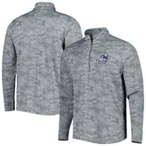 Dallas Cowboys Antigua Brigade Throwback Quarter-Zip Top Gray - NFL