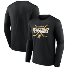Pittsburgh Penguins Team Covert Long Sleeve T-Shirt Black