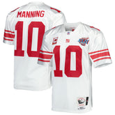 Eli Manning New York Giants 2007 Authentic Throwback Retired Player Jersey White - Mitchell & Ness