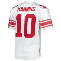 Eli Manning New York Giants 2007 Authentic Throwback Retired Player Jersey White - Mitchell & Ness