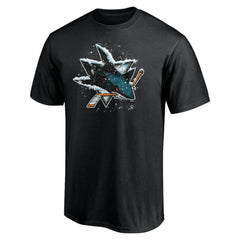 San Jose Sharks - Snow Logo T-Shirt Black