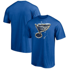 St. Louis Blues - Snow Logo T-Shirt Blue