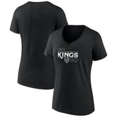 Los Angeles Kings - Women's Active Edge V-Neck T-Shirt Black