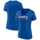 New York Islanders - Women's Primary Play V-Neck T-Shirt Royal