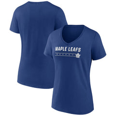 Toronto Maple Leafs - Women's Primary Play V-Neck T-Shirt Blue