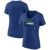 Vancouver Canucks - Women's Active Edge V-Neck T-Shirt Blue