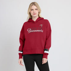 Tampa Bay Buccaneers Women's Over Under Pullover Hoodie Red - Fanatics