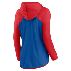 New York Giants Women's Forever Fan Full-Zip Hoodie Royal/Red - Fanatics