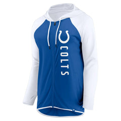 Indianapolis Colts Women's Forever Fan Full-Zip Hoodie Royal/White - Fanatics
