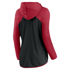 Atlanta Falcons Women's Forever Fan Full-Zip Hoodie Black/Red - Fanatics