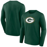 Green Bay Packers Primary Team Logo Long Sleeve T-Shirt Green - NFL
