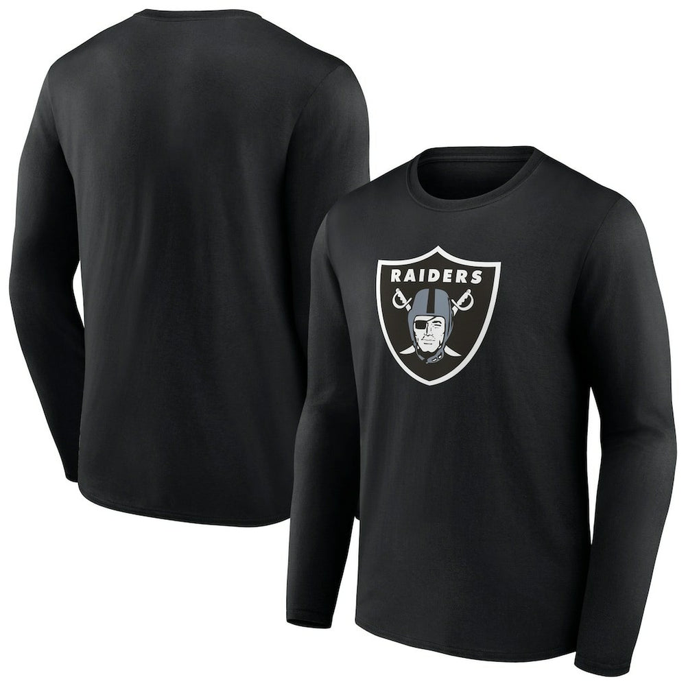 Las Vegas Raiders Primary Team Logo Long Sleeve T-Shirt Black - NFL