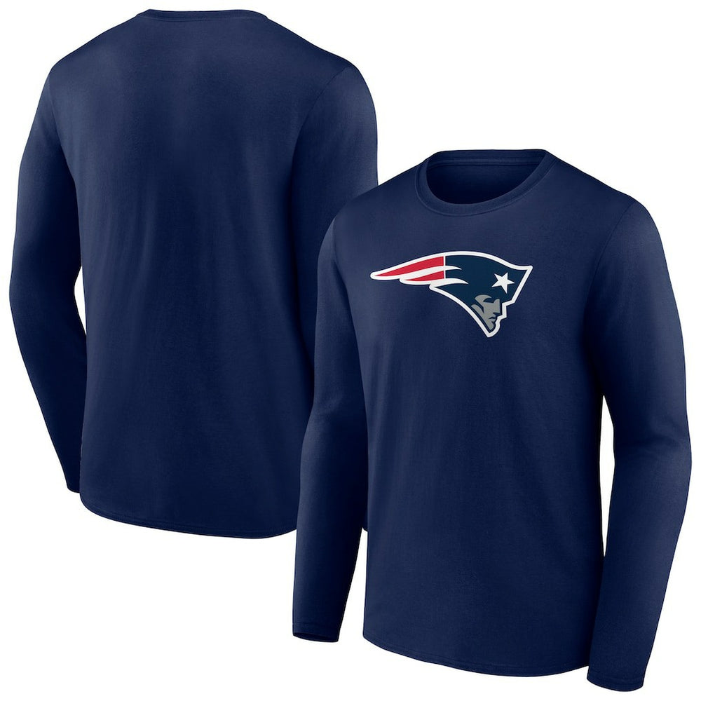 New England Patriots Primary Team Logo Long Sleeve T-Shirt Navy - NFL
