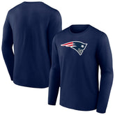 New England Patriots Primary Team Logo Long Sleeve T-Shirt Navy - NFL