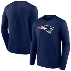 New England Patriots Primary Team Logo Long Sleeve T-Shirt Navy - NFL