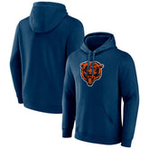 Chicago Bears Primary Team Logo Fitted Pullover Hoodie Navy - NFL