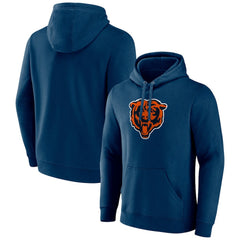 Chicago Bears Primary Team Logo Fitted Pullover Hoodie Navy - NFL