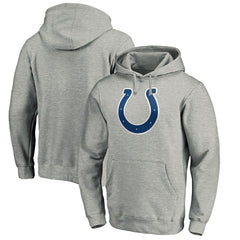 Indianapolis Colts Primary Team Logo Fitted Pullover Hoodie Heather Gray - NFL