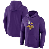 Minnesota Vikings Primary Team Logo Fitted Pullover Hoodie Purple - NFL