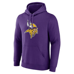 Minnesota Vikings Primary Team Logo Fitted Pullover Hoodie Purple - NFL