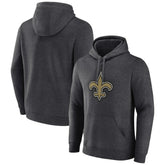 New Orleans Saints Primary Team Logo Fitted Pullover Hoodie Charcoal - NFL