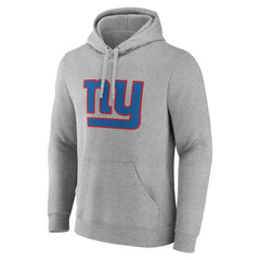 New York Giants Primary Team Logo Fitted Pullover Hoodie Heather Gray - NFL