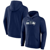 Seattle Seahawks Primary Team Logo Fitted Pullover Hoodie College Navy - NFL
