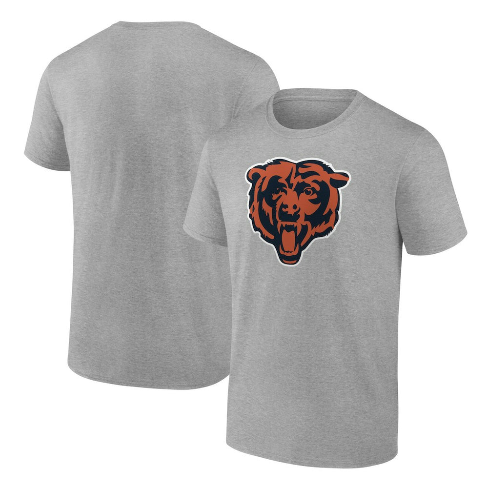 Chicago Bears Primary Logo T-Shirt Heather Gray - Fanatics