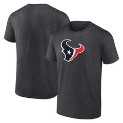 Houston Texans Primary Logo T-Shirt Heather Charcoal - Fanatics