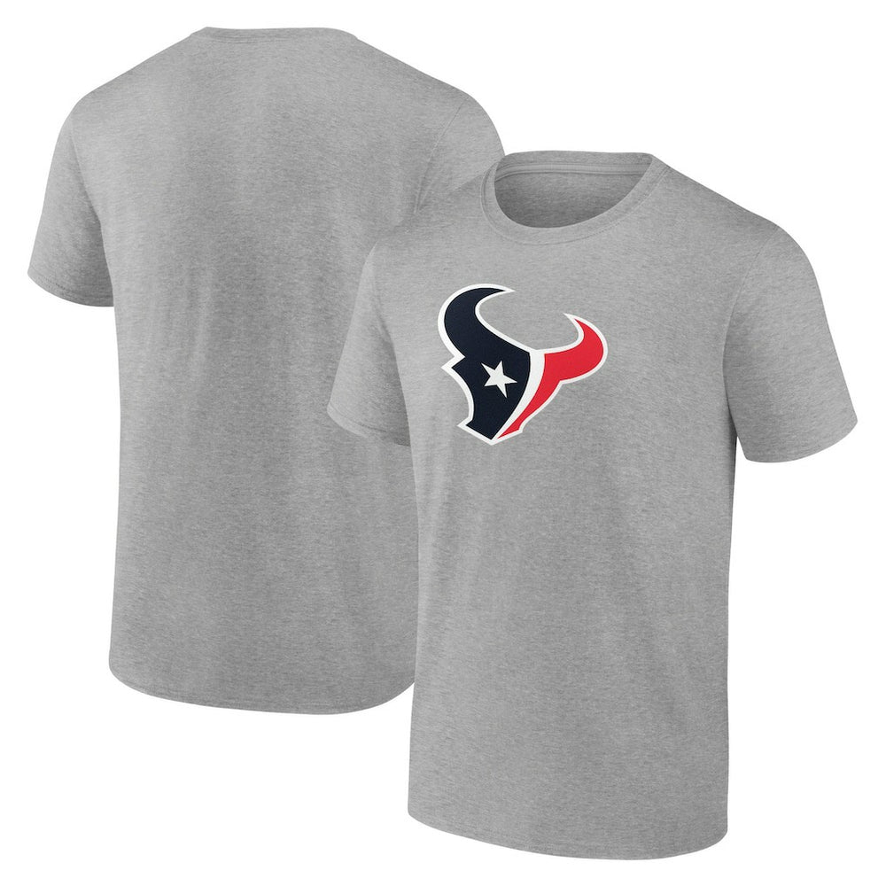 Houston Texans Primary Logo T-Shirt Heather Gray - Fanatics