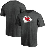 Kansas City Chiefs Primary Logo T-Shirt Heather Charcoal - Fanatics