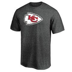 Kansas City Chiefs Primary Logo T-Shirt Heather Charcoal - Fanatics