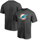 Miami Dolphins Primary Logo T-Shirt Heather Charcoal - Fanatics