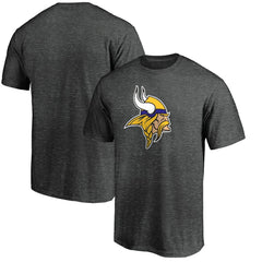 Minnesota Vikings Primary Logo T-Shirt Heather Charcoal - Fanatics